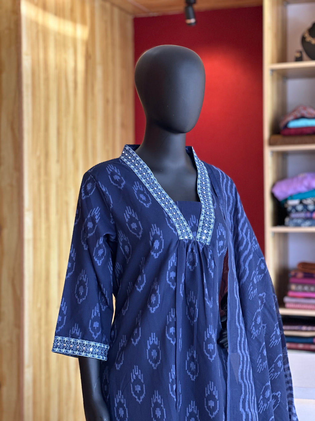 Premium Cotton Churidar Set – Elegant Comfort with Timeless Style