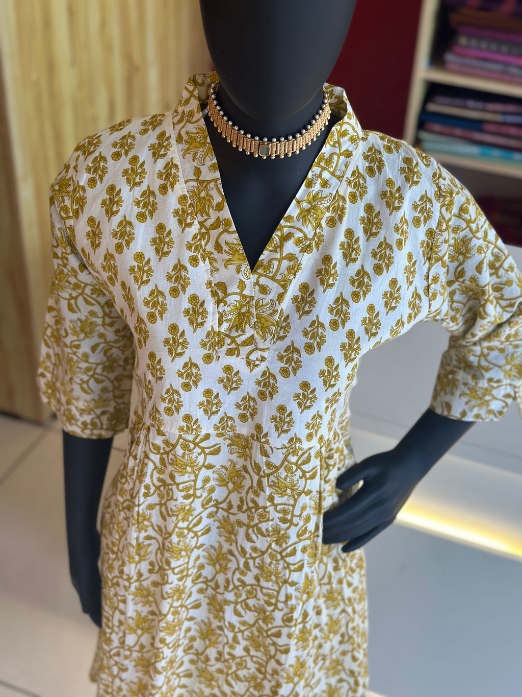 Cotton Floral Printed Kurti – Breezy Elegance for Everyday Style