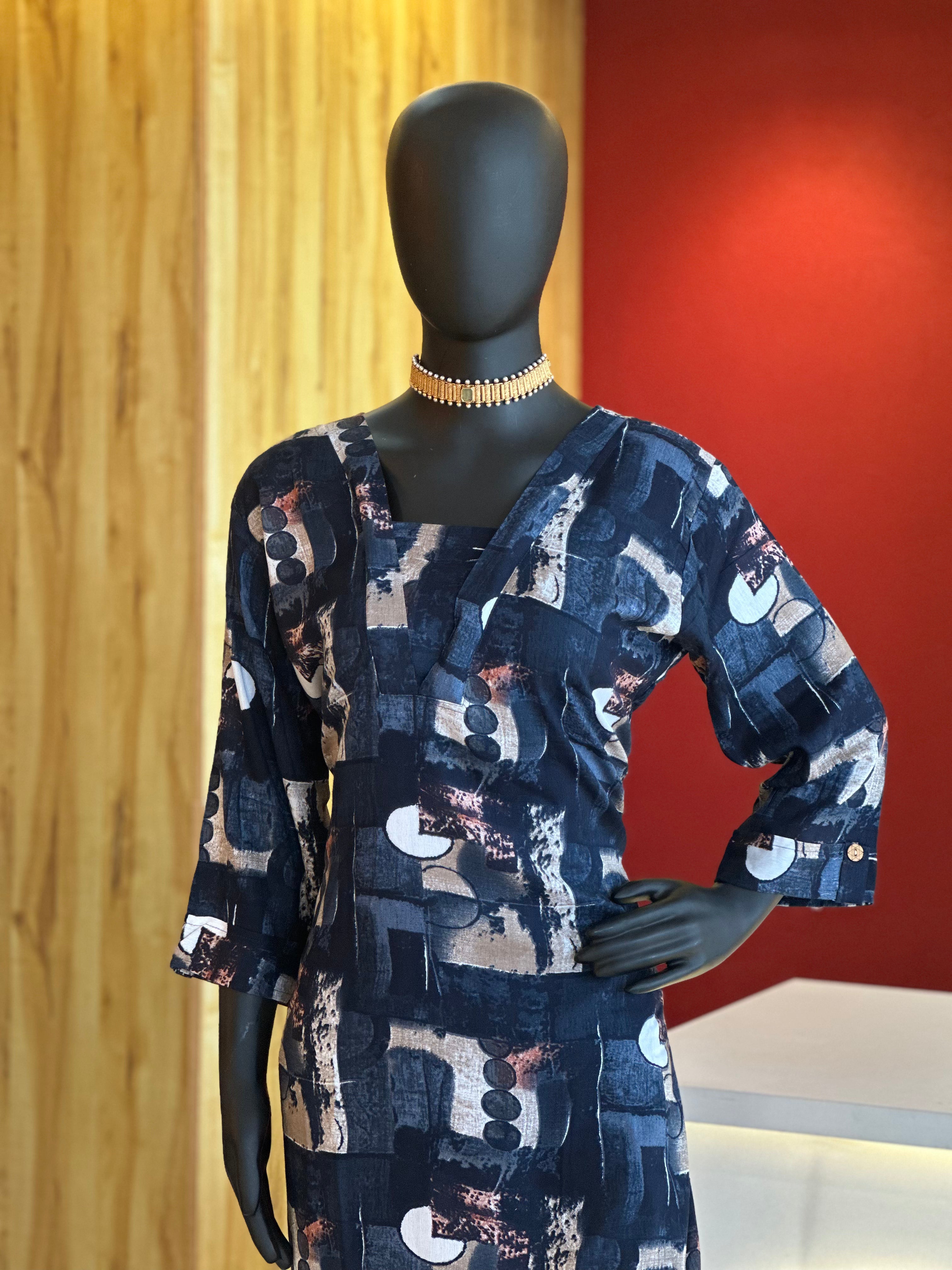 Trendy Cotton Top & Kurti Set – Everyday Elegance with Modern Flair