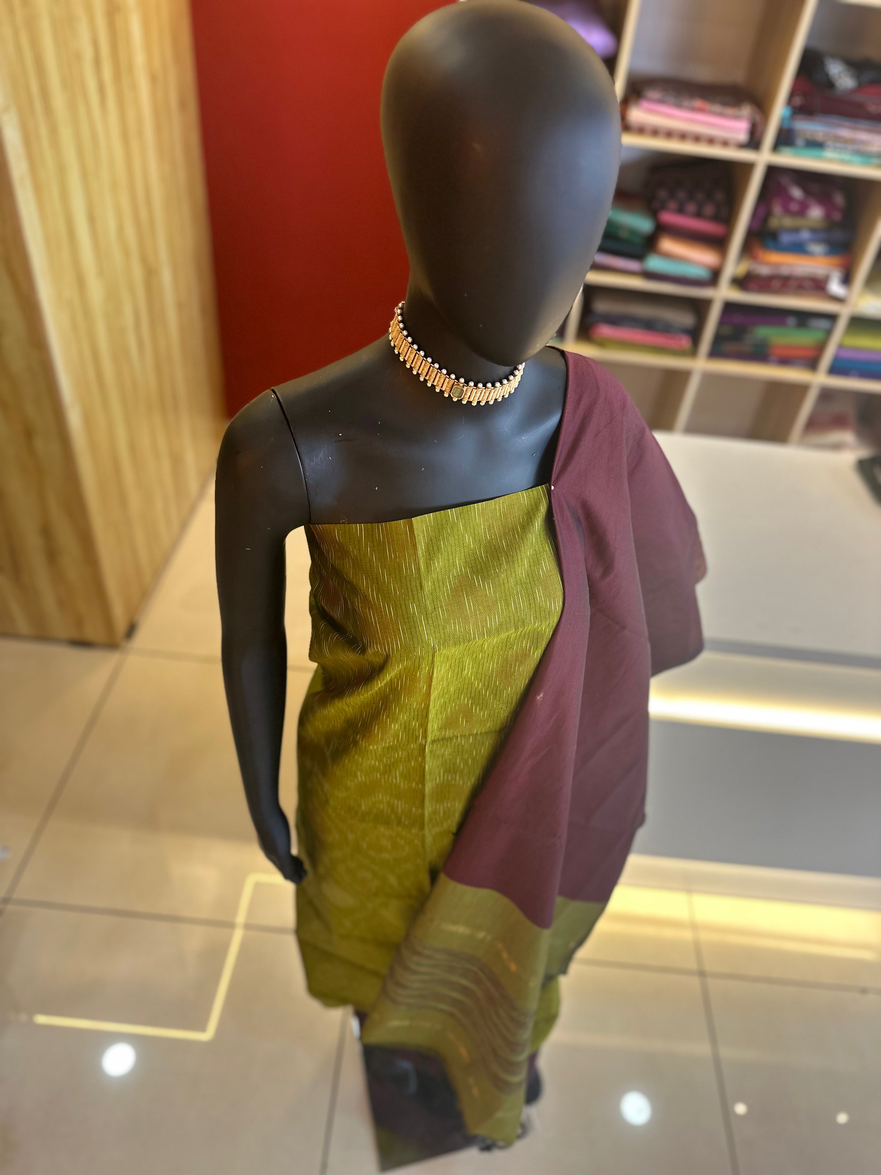 Pochampally Cotton Churidar Material – Handcrafted Elegance from Ayka Fashions