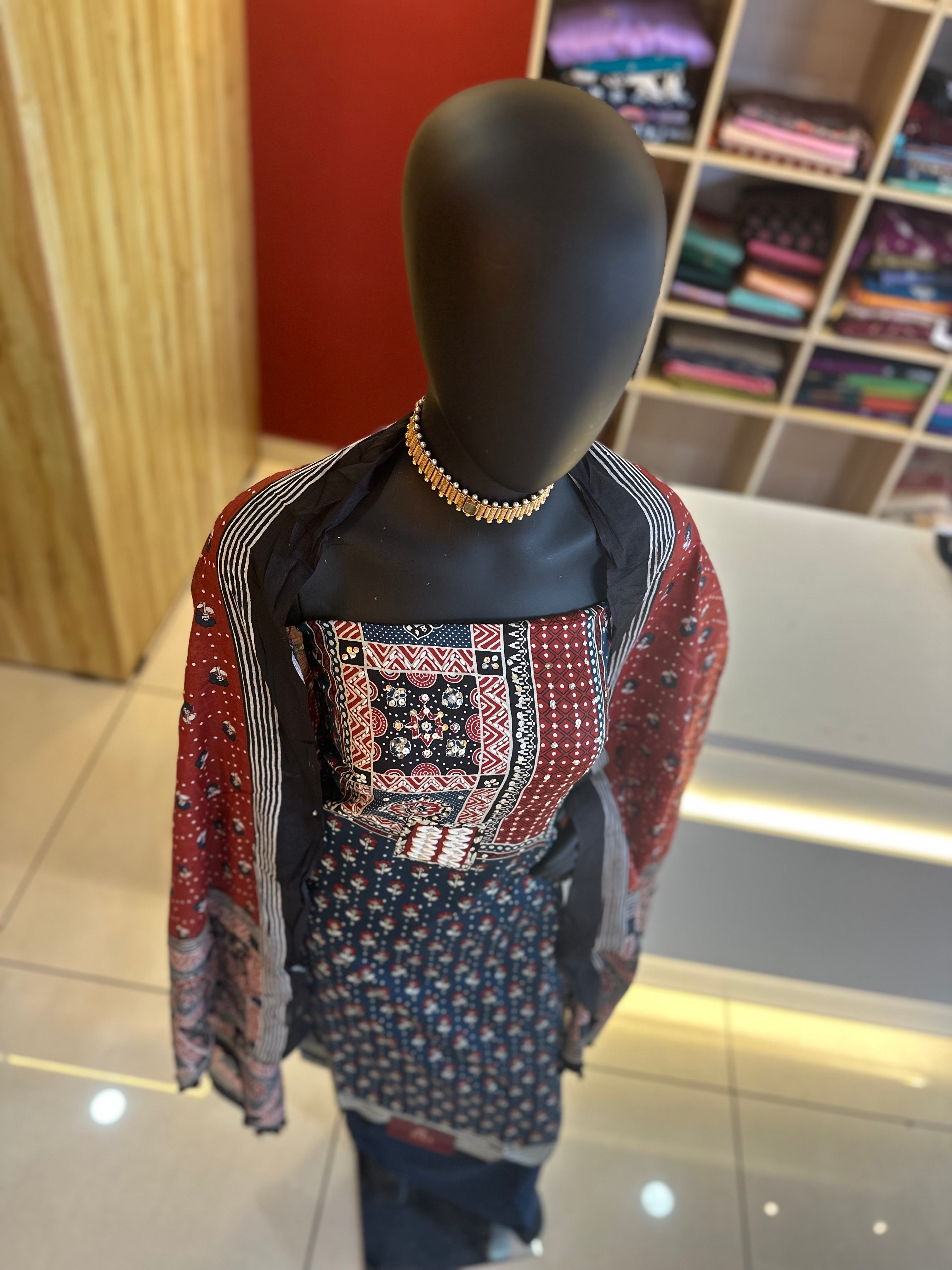 Chameli Silk Embroidery Dress Material – Premium Festive Wear by Ayka Fashions