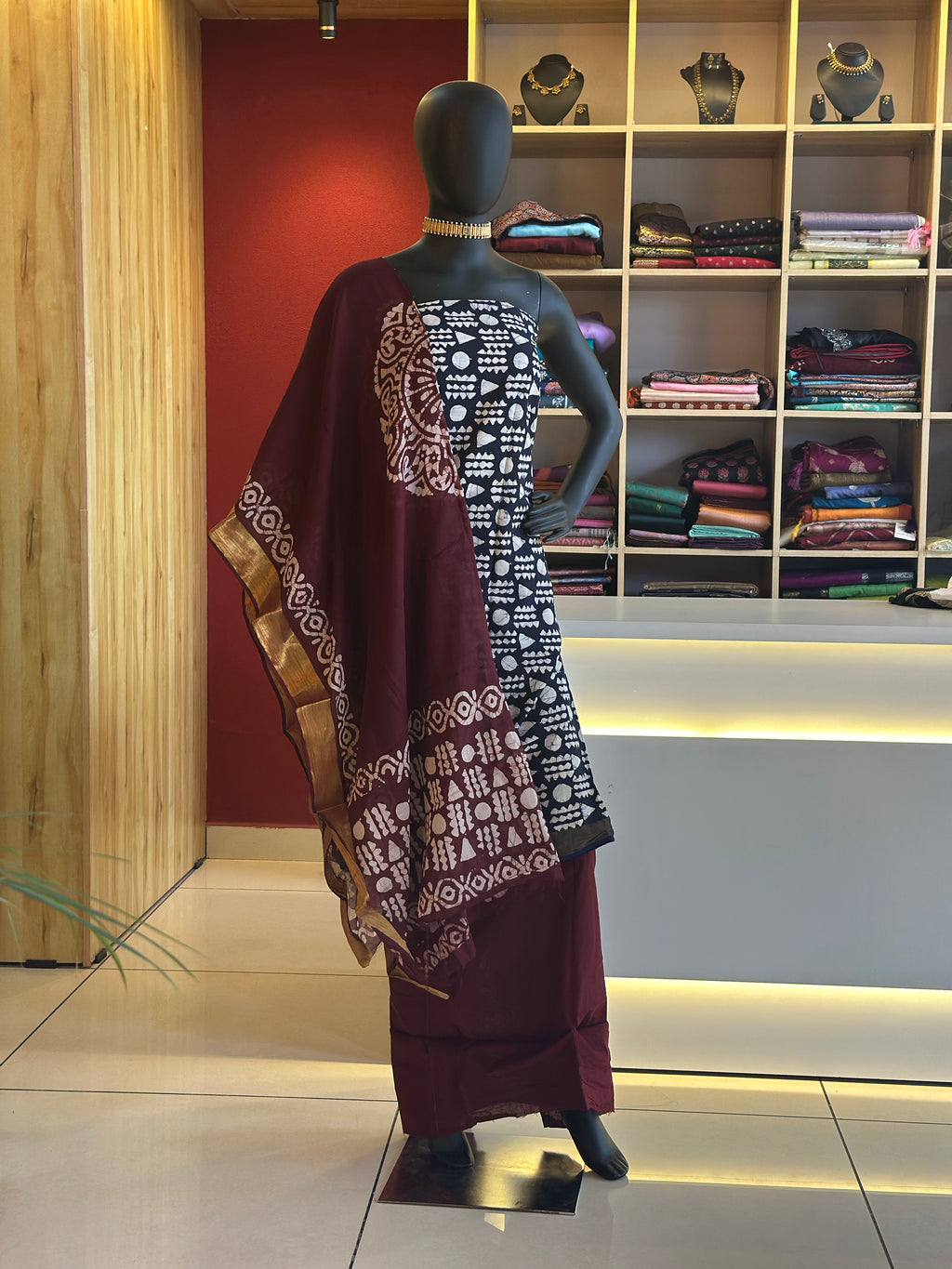 Chanderi Cotton Churidar Material – Elegant Semi-Festive Wear by Ayka Fashions