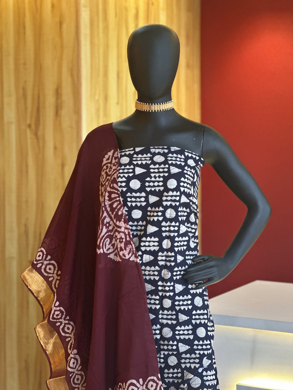 Chanderi Cotton Churidar Material – Elegant Semi-Festive Wear by Ayka Fashions