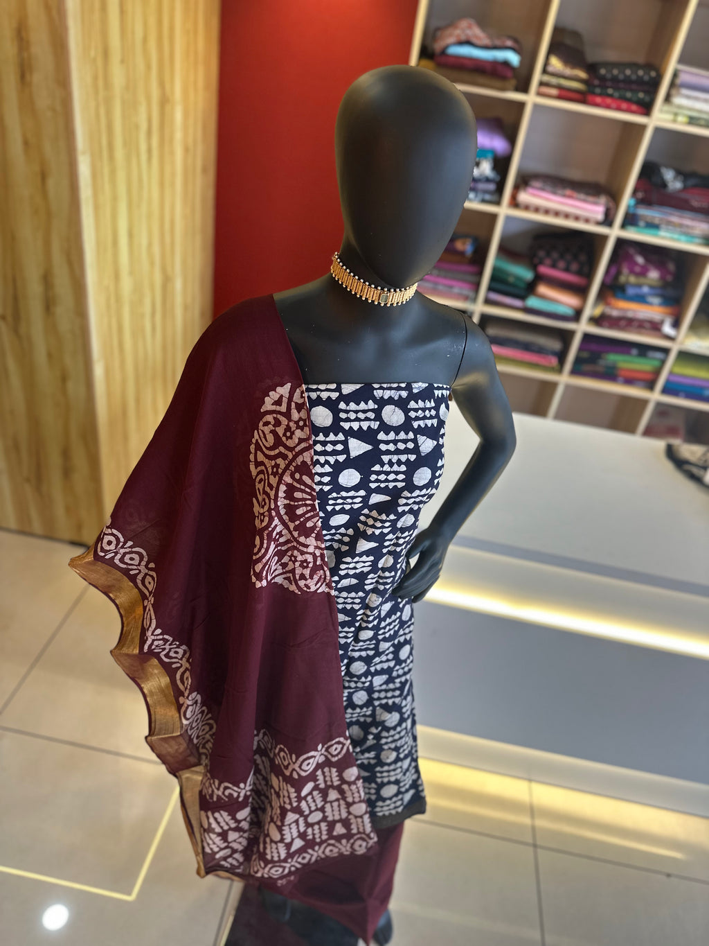 Chanderi Cotton Churidar Material – Elegant Semi-Festive Wear by Ayka Fashions